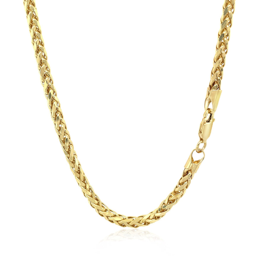 3.15mm Diamond Cut Round Franco Chain - 14k Yellow Gold