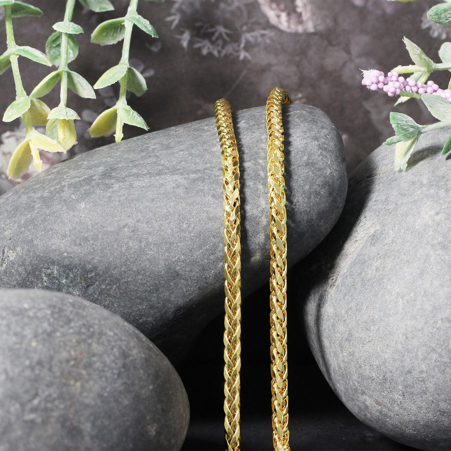 3.15mm Diamond Cut Round Franco Chain - 14k Yellow Gold