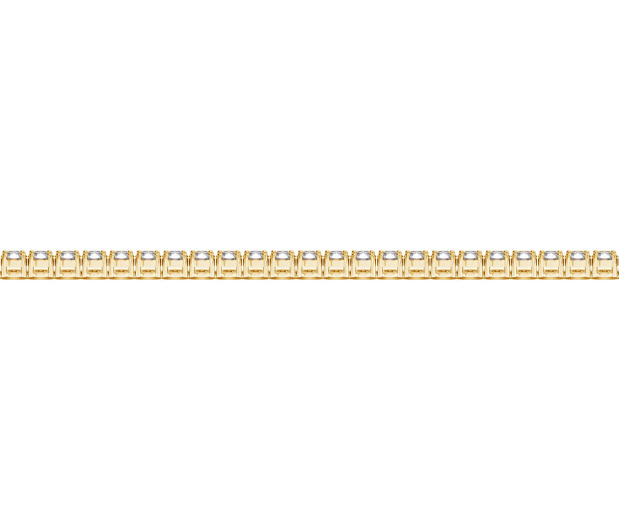 (2 cttw) Round Diamond Tennis Bracelet -  14k Yellow Gold