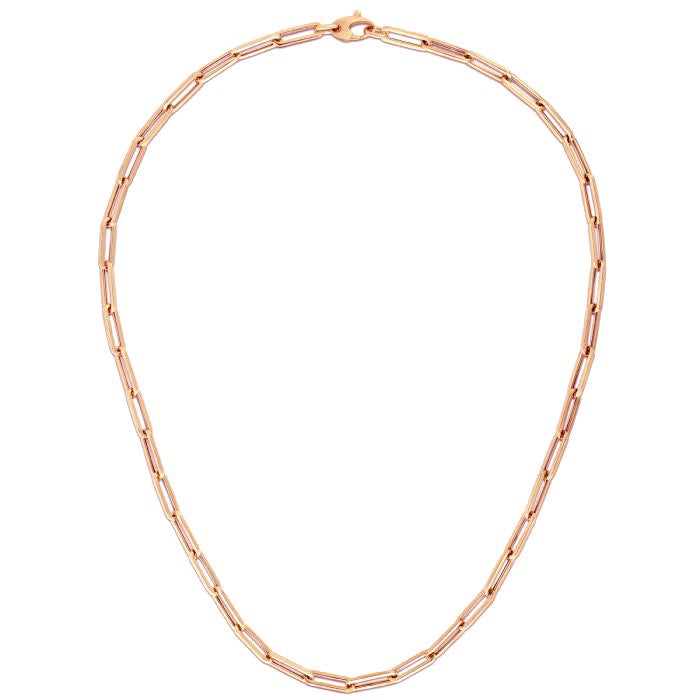 (4.2 mm) Bold Paperclip Chain - 14K Rose Gold