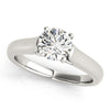 (1 cttw) Cathedral Design Solitaire Diamond Engagement Ring - 14k White Gold