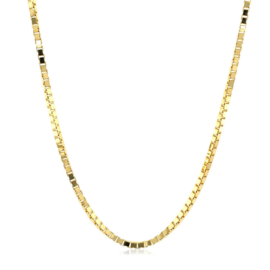 1.6mm Classic Box Chain - 14K Yellow Gold