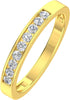 1/4Ctw Diamond Channel Wedding Band in 10K White Gold or Yellow Gold