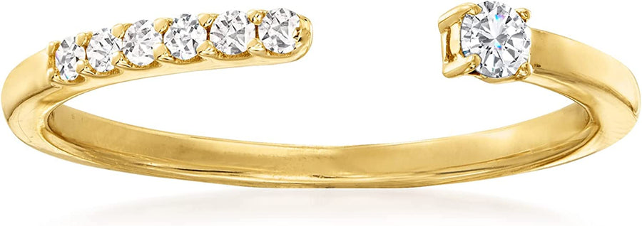 RS Pure by  0.12 Ct. T.W. Diamond Open-Band Ring in 14Kt Yellow Gold