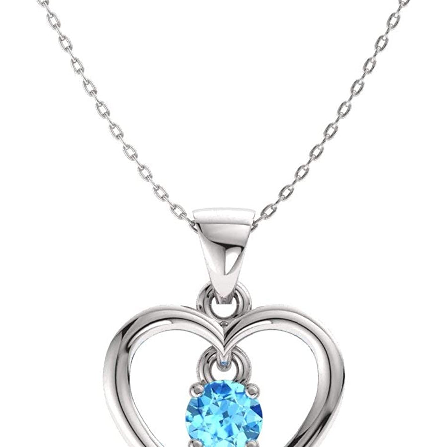 Natural and IGI Certified Diamond Heart Necklace in 14K White Gold | 0.30 Carat Pendant with Chain