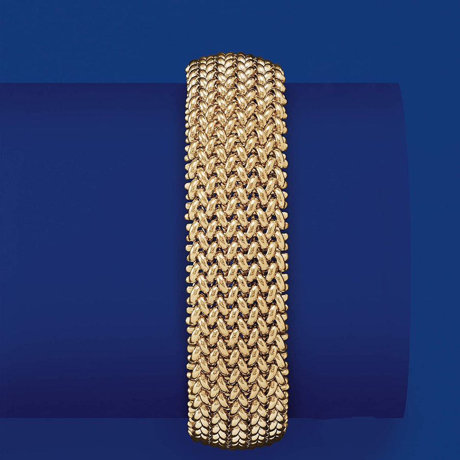 Italian 18Kt Yellow Gold Riso Bracelet