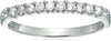 1/4 Carat (Ctw) Diamond Wedding Anniversary Band for Women, round Diamond Engagement Ring 14K White Gold 10 Stones Prong Set 0.25 Cttw, Size 4.5-10