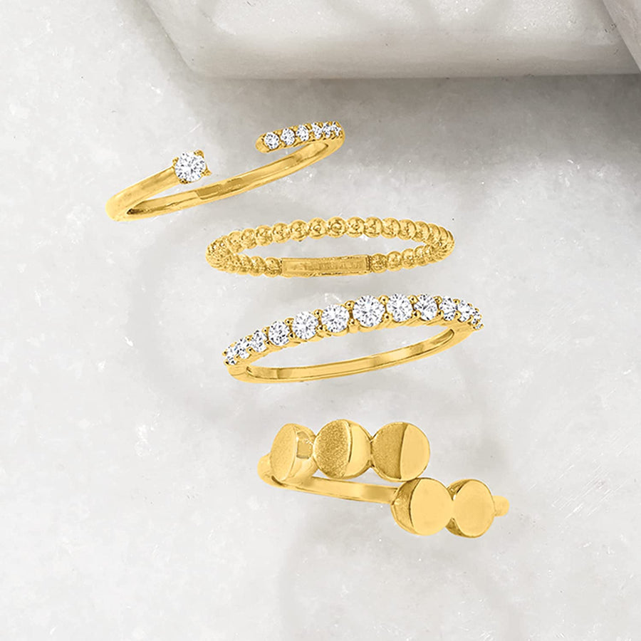 RS Pure by  0.12 Ct. T.W. Diamond Open-Band Ring in 14Kt Yellow Gold