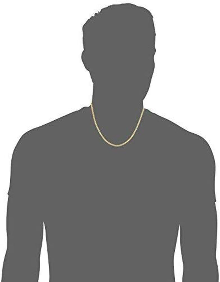 14K REAL Yellow or White SOLID Gold 1.35Mm, 1.7Mm, 2.3Mm, 3.4Mm Shiny Round-Box Chain Necklace for Pendants and Charms with Lobster Claw Clasp ( Men and Womens Chains ) (16